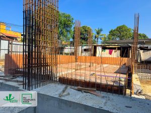 Construction progress at The Templer’s Edge – sump cover slab completed, marking the next step in development.