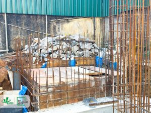 Construction progress at The Templer’s Edge – sump cover slab completed, marking the next step in development.