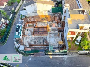 Construction progress at The Templer’s Edge – sump cover slab completed, marking the next step in development.