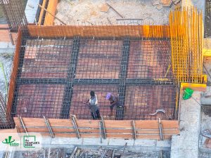 Construction progress at The Templer’s Edge – sump cover slab completed, marking the next step in development.