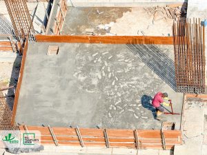 Construction progress at The Templer’s Edge – sump cover slab completed, marking the next step in development.