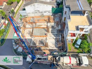 Construction progress at The Templer’s Edge – sump cover slab completed, marking the next step in development.