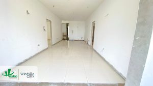 Windsor Avenue apartment progress – tile laying works underway, nearing handover stage.